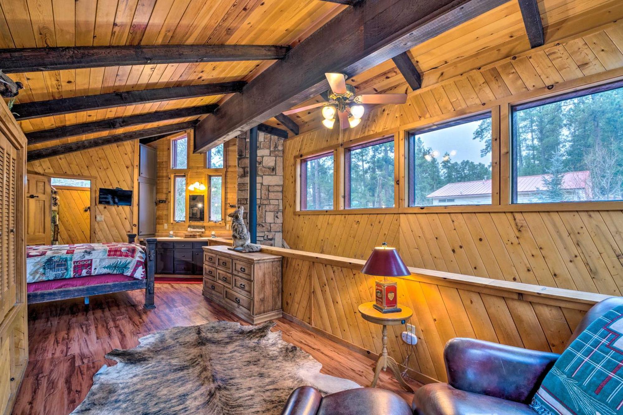 Unique Bear Country Cabin In Ruidoso With Hot Tub! Exterior foto